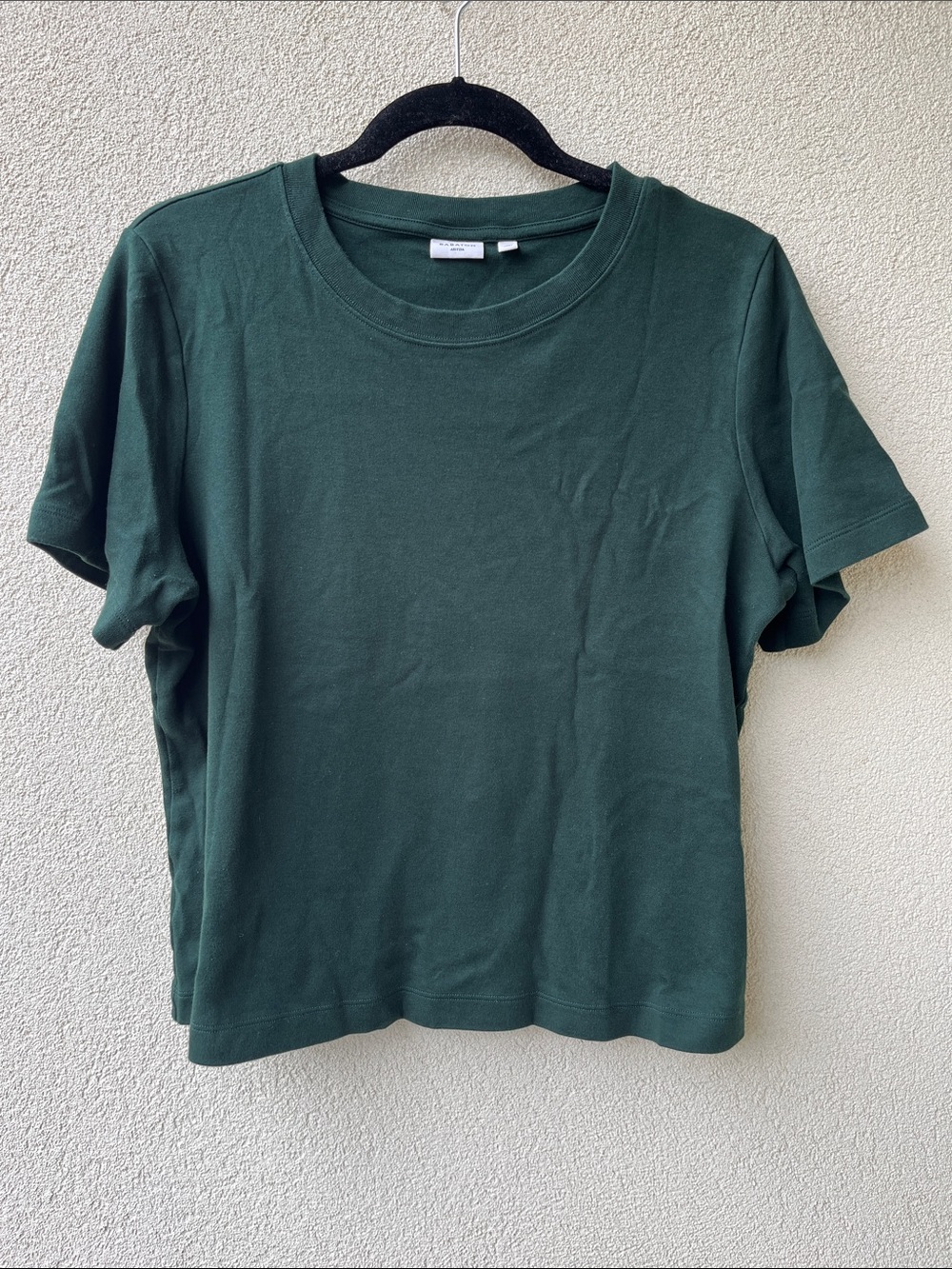 Babaton Thick Cotton Forest Green T-Shirt